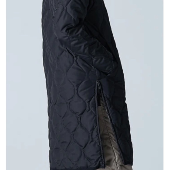 Taion Long Military Crew Neck Quilted Coat – Black (Size XL) | Lightweight, Warm - Picture 2 of 12